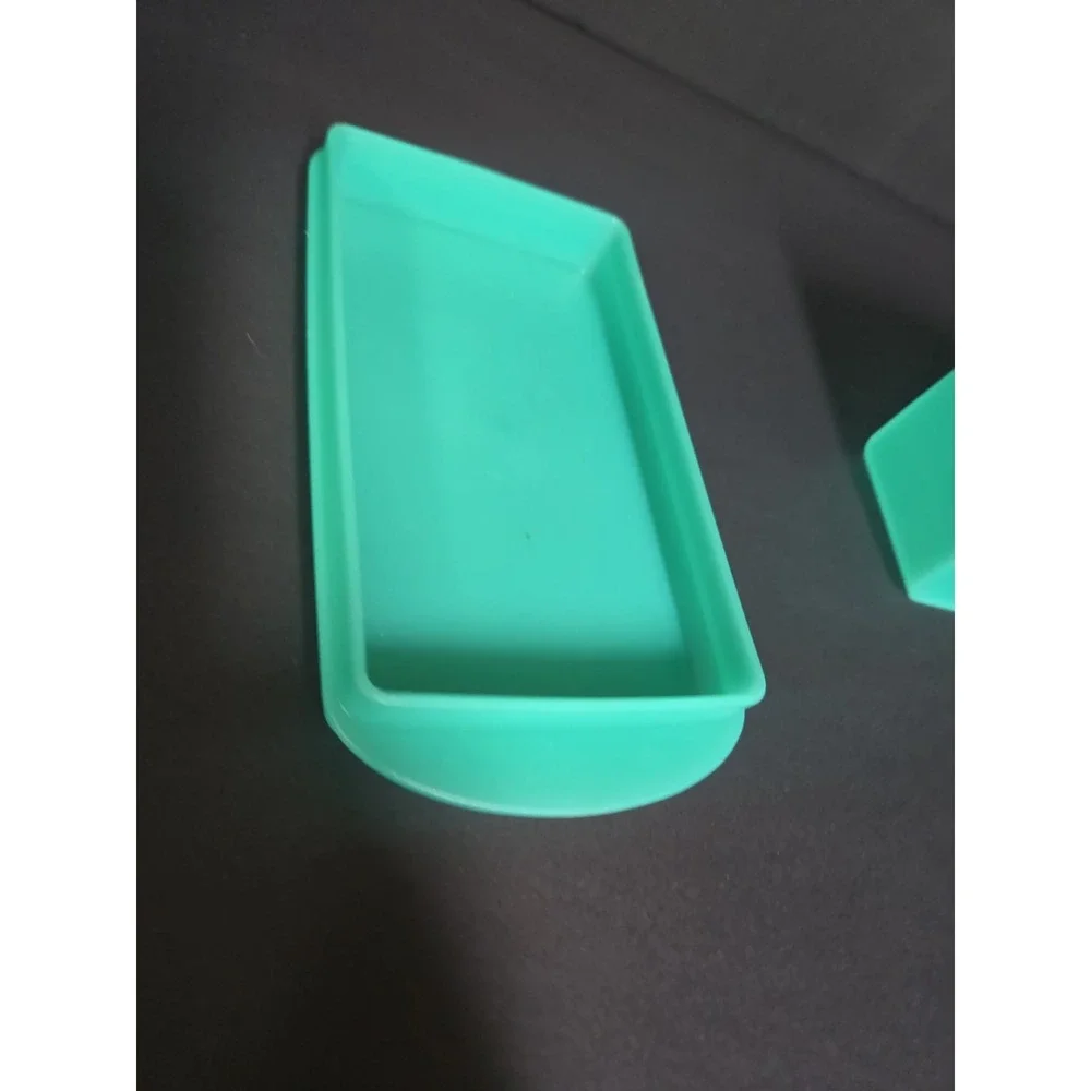 Vintage Tupperware Impressions Green Butter‎ Dish 2 Stick Covered Butter Keeper